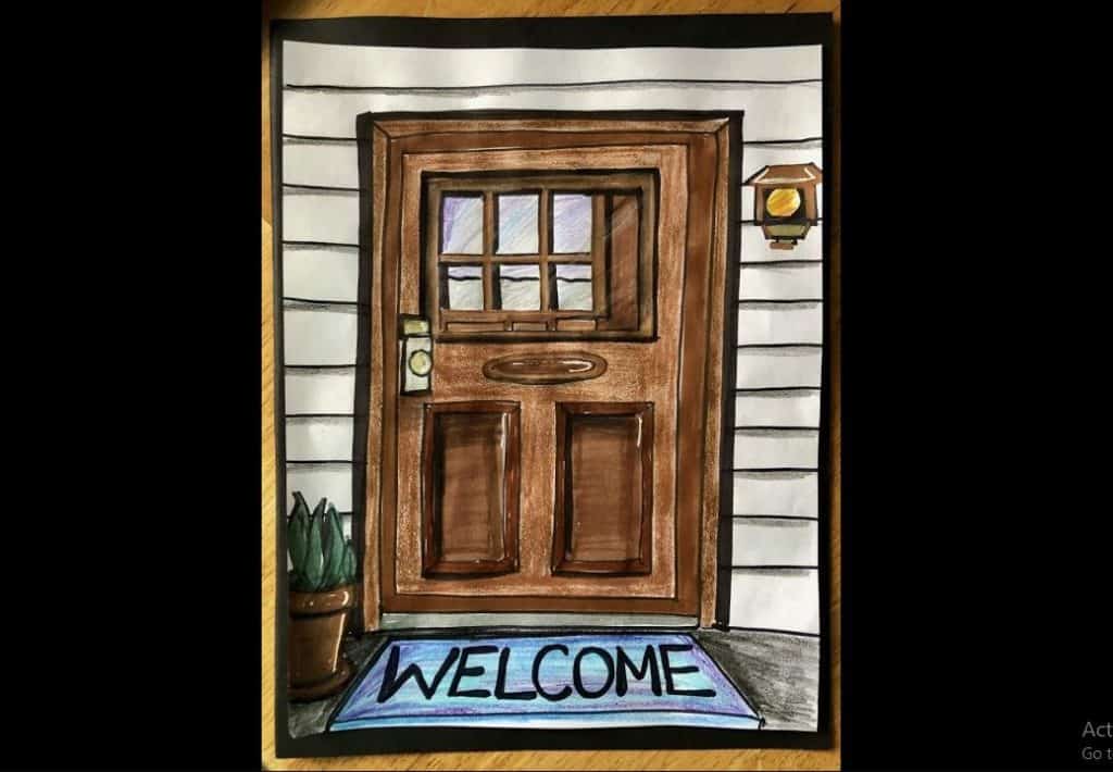 How to Draw a Door Step by Step