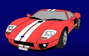 How to Draw a Ford GT