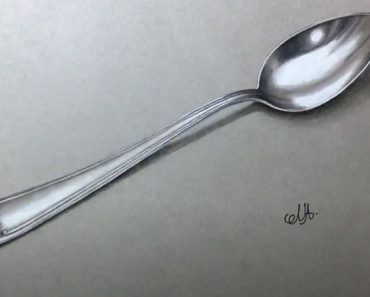 How to Draw a Spoon with Pencil || 3D Drawing Video