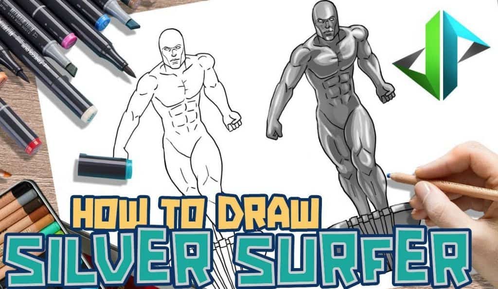 How to Draw the Silver Surfer Step by Step
