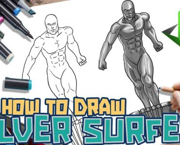 How to Draw the Silver Surfer Step by Step