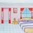 How to draw a Bedroom Easy Step by Step