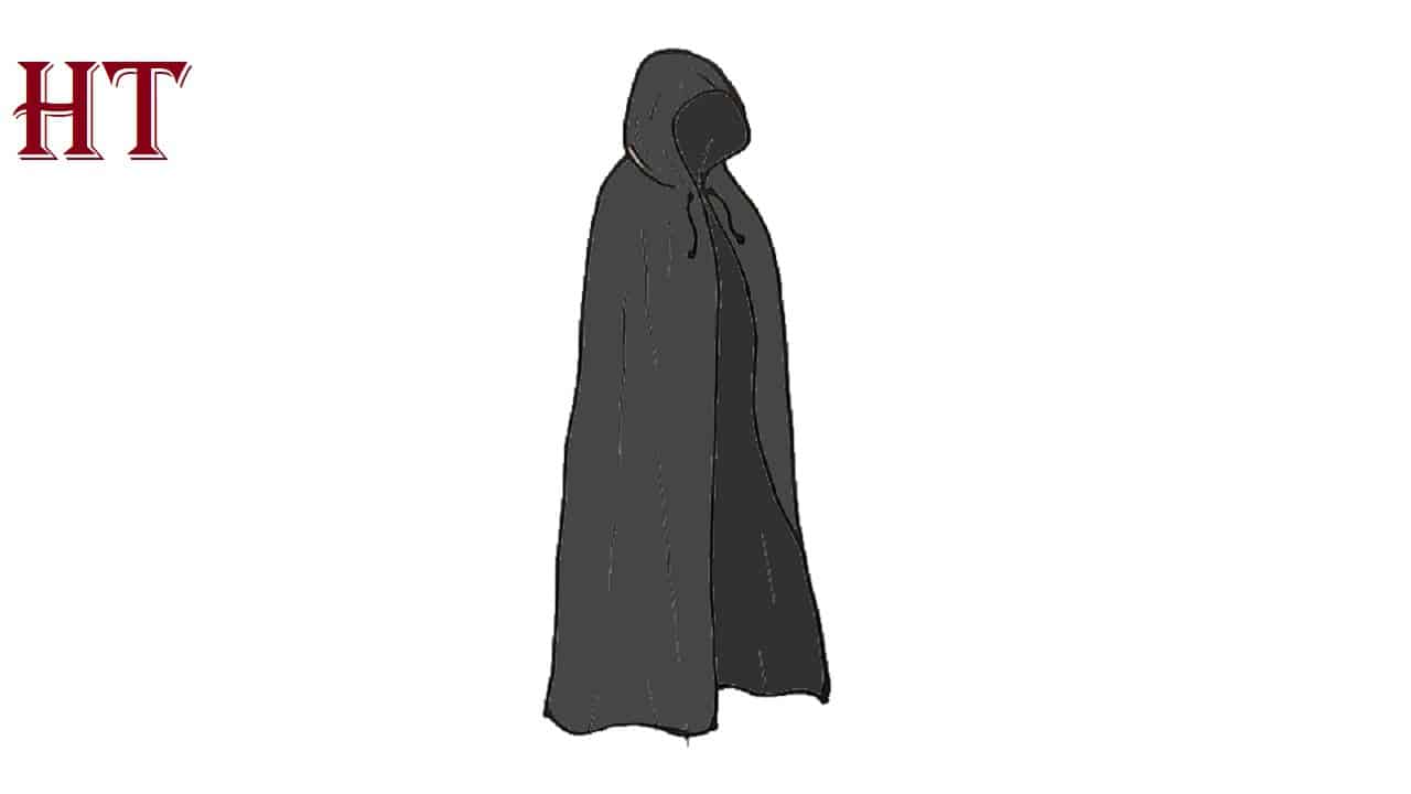 hood cloak drawing