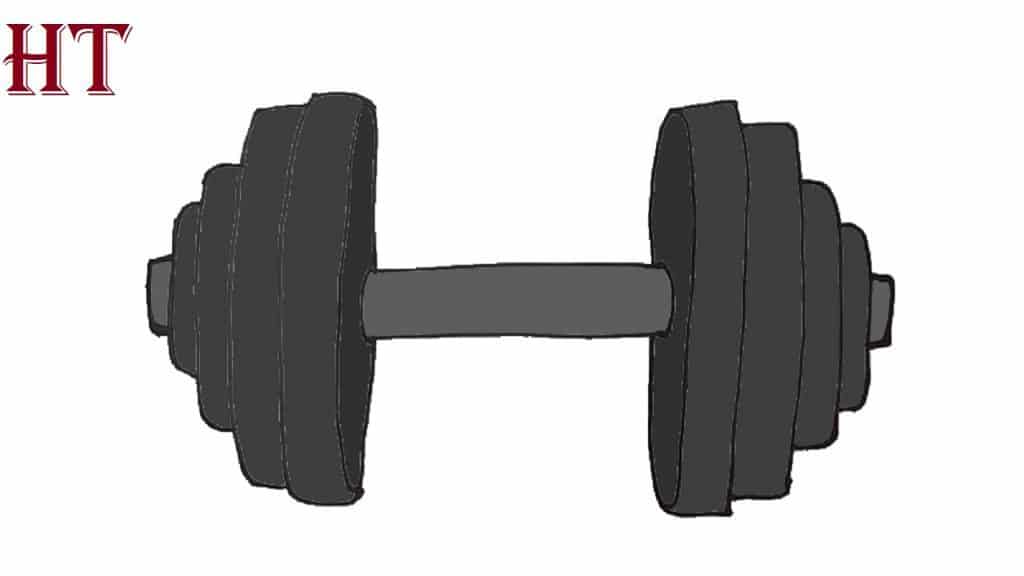 How To Draw Dumbbells