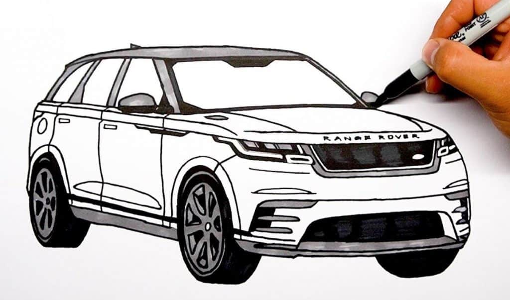 How to draw a range rover