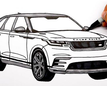 How to draw a range rover Step by Step || Car Drawing