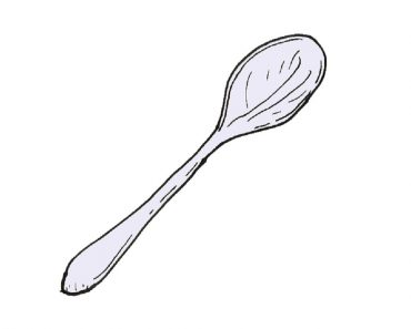 How to draw a spoon Step by Step