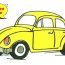 How to draw a volkswagen beetle Step by Step