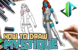 How to draw mystique