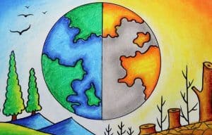 World Environment Day Drawing easy Step by Step