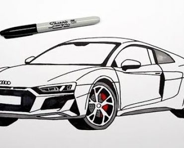 HOW TO DRAW A AUDI R8 STEP BY STEP