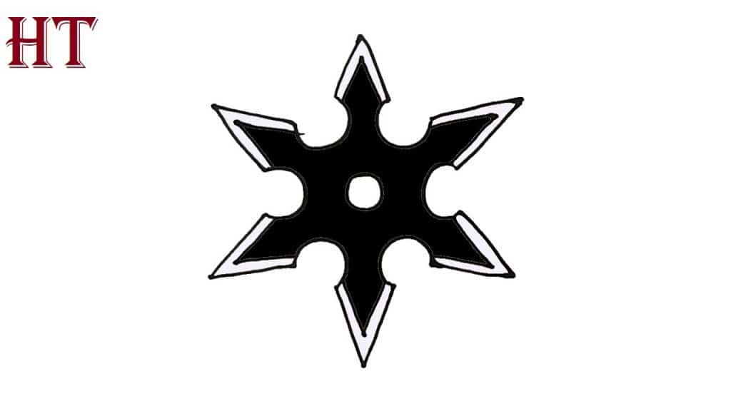HOW TO DRAW A NINJA STAR