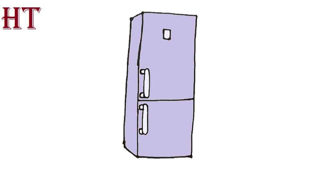 How to Draw a Refrigerator Step by Step