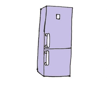 How to Draw a Refrigerator Step by Step