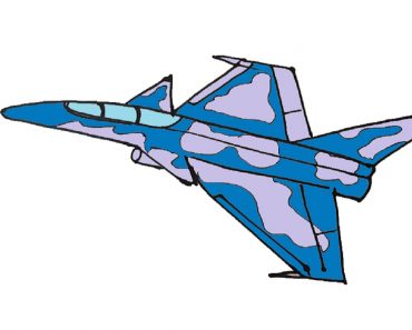 How to draw a Fighter Plane Step by Step