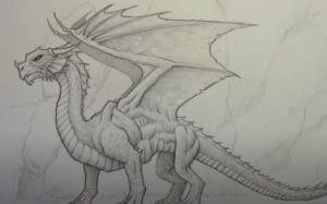 How to draw a wyvern