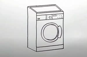 How To Draw a Washing Machine