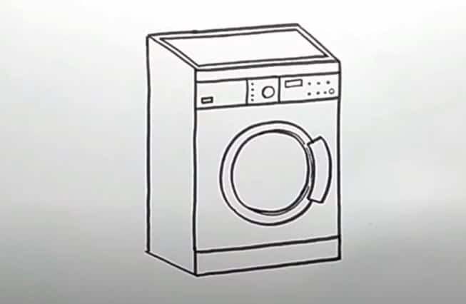 washing machine drawing