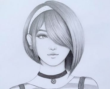 How to draw A Girl with Short Hairstyle