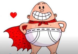 How to draw captain underpants