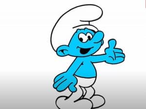 how to draw a smurf