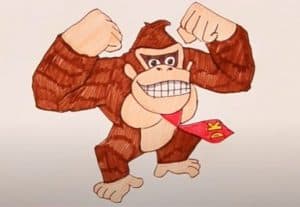 How to draw Donkey Kong