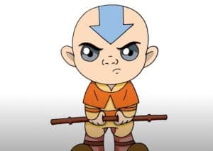 how to draw aang from avatar