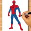 Spider man Drawing easy Step by Step