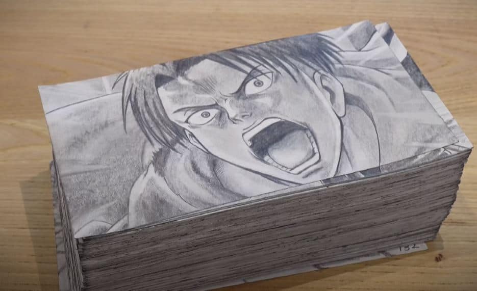 FLIPBOOK Attack on Titan “Levi vs Kenny Squad” || Flipbook Drawing