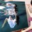 Girl in the pool Painting by Girl || Oil Painting Time Lapse