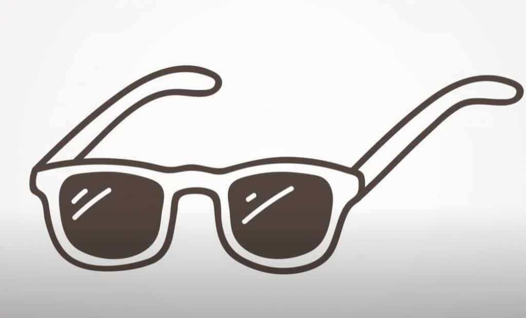 Glasses Drawing Step by Step for Beginners