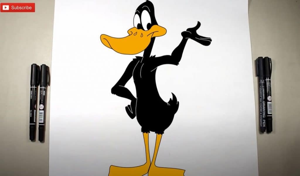 How to Draw Daffy Duck Step by Step
