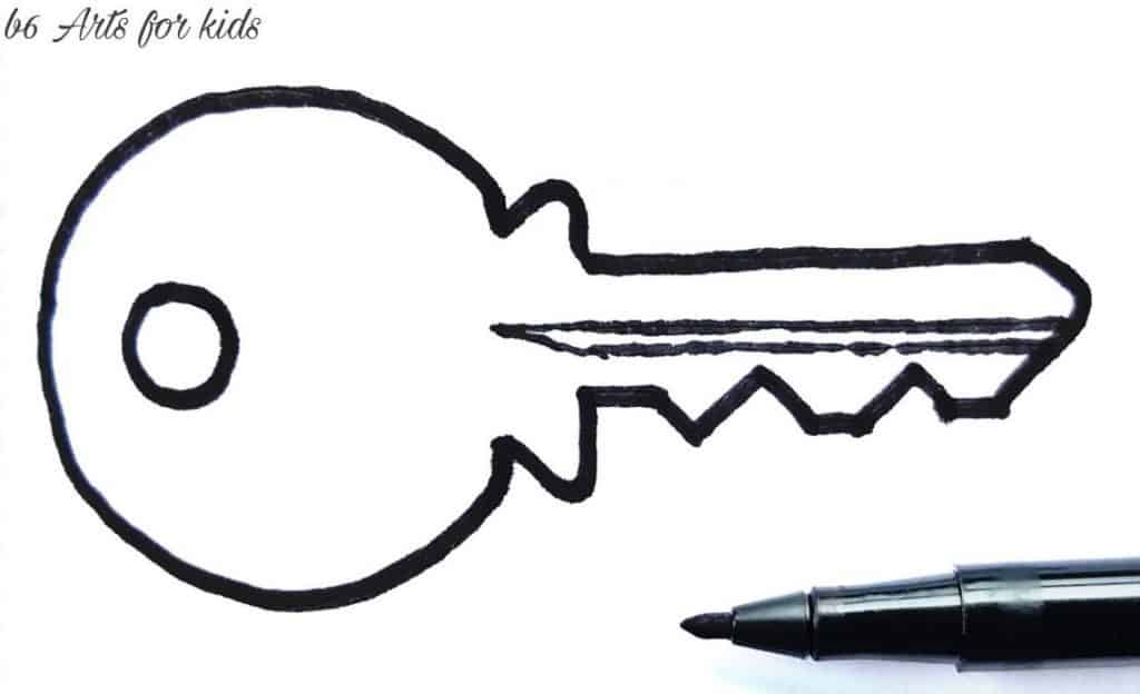 How to Draw a Key Step by Step