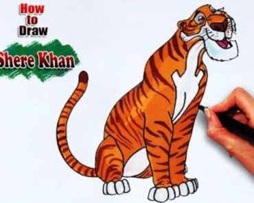 How to draw Shere Khan tiger Step by Step