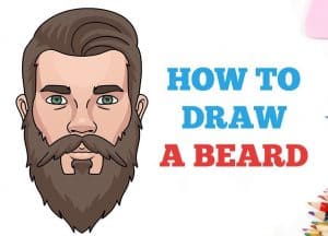 How to draw a beard