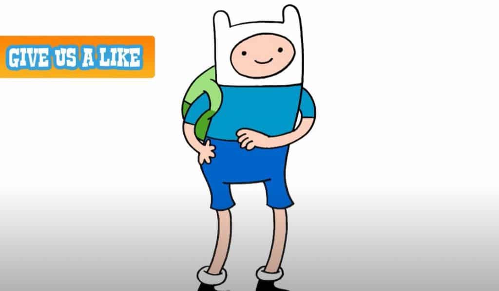 How to draw finn from adventure time