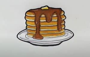 How to draw pancakes