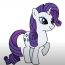 How to draw rarity from my little pony