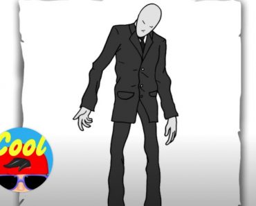 How to draw slenderman Step by Step