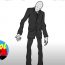 How to draw slenderman Step by Step