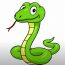 How To Draw A Cartoon Snake Step by Step