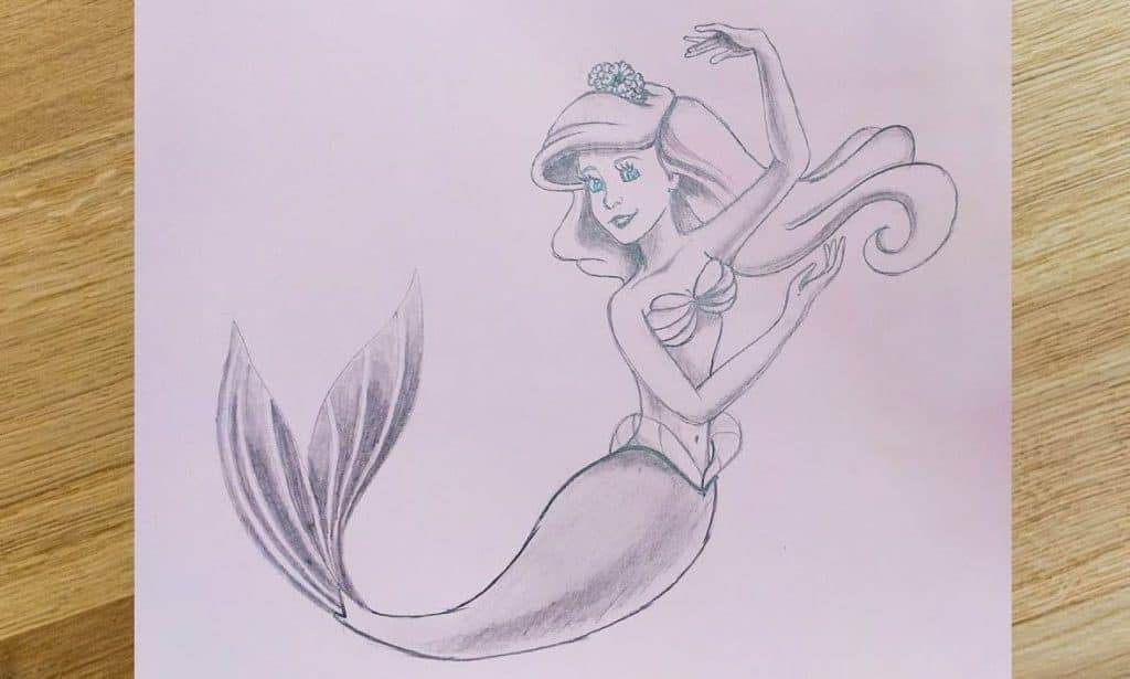 How To Draw Ariel The Little Mermaid
