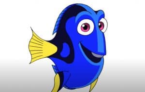 How To Draw Dory From Finding Nemo