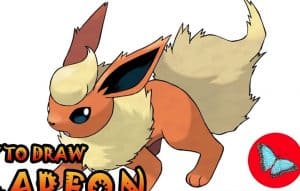 How To Draw Flareon from Pokemon