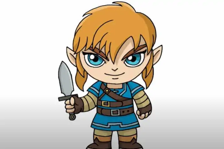 How To Draw Link From Zelda