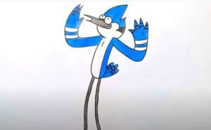 How To Draw Mordecai From Regular Show