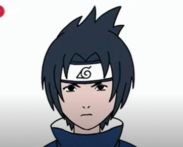 How To Draw Sasuke Face Step by Step
