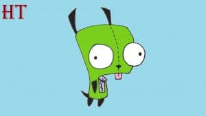 How to Draw Gir from Invader Zim