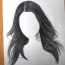 How to Draw a Girl Hair with Pencil