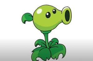 How to Draw a Peashooter from Plants vs Zombies